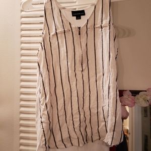 Black and white stripped tank top